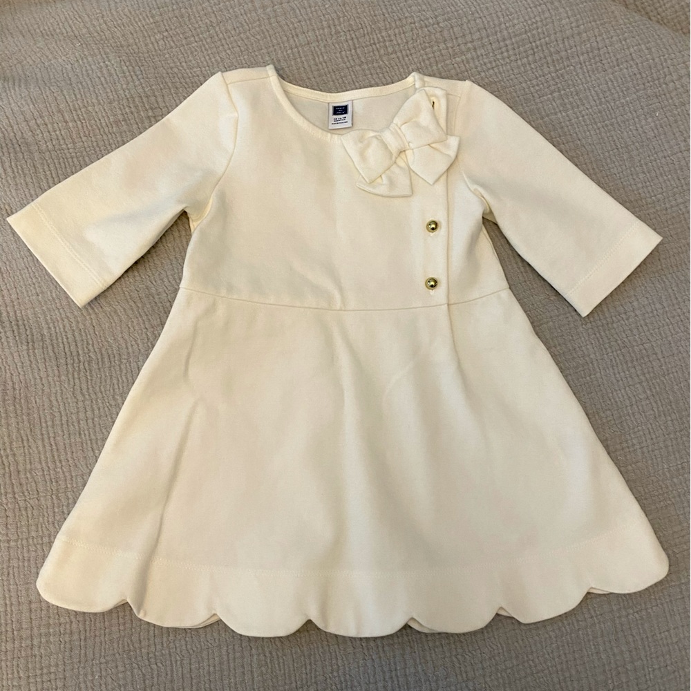 Janie and Jack White Dress, 12-18 mo